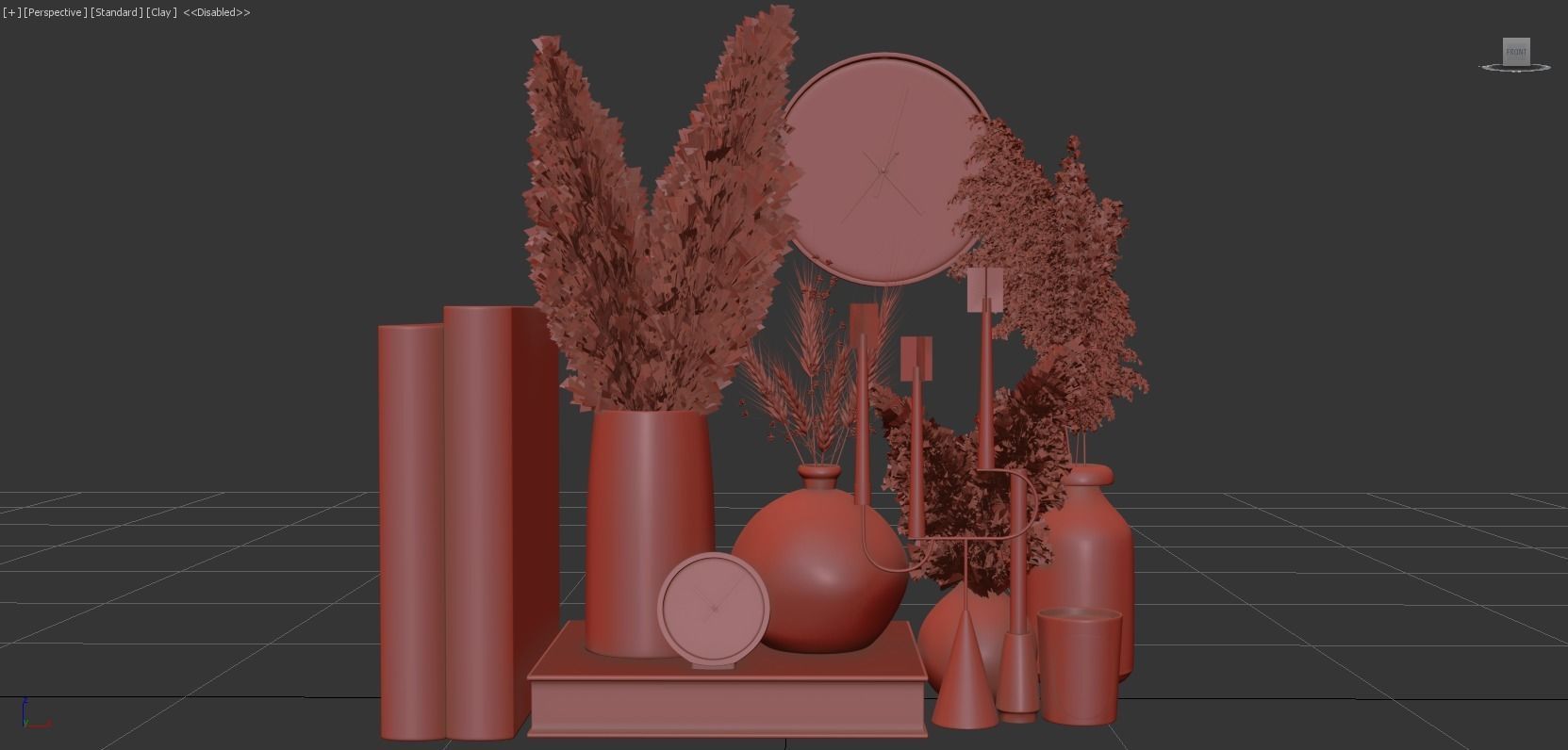 Decorative Set 091 3D model_8