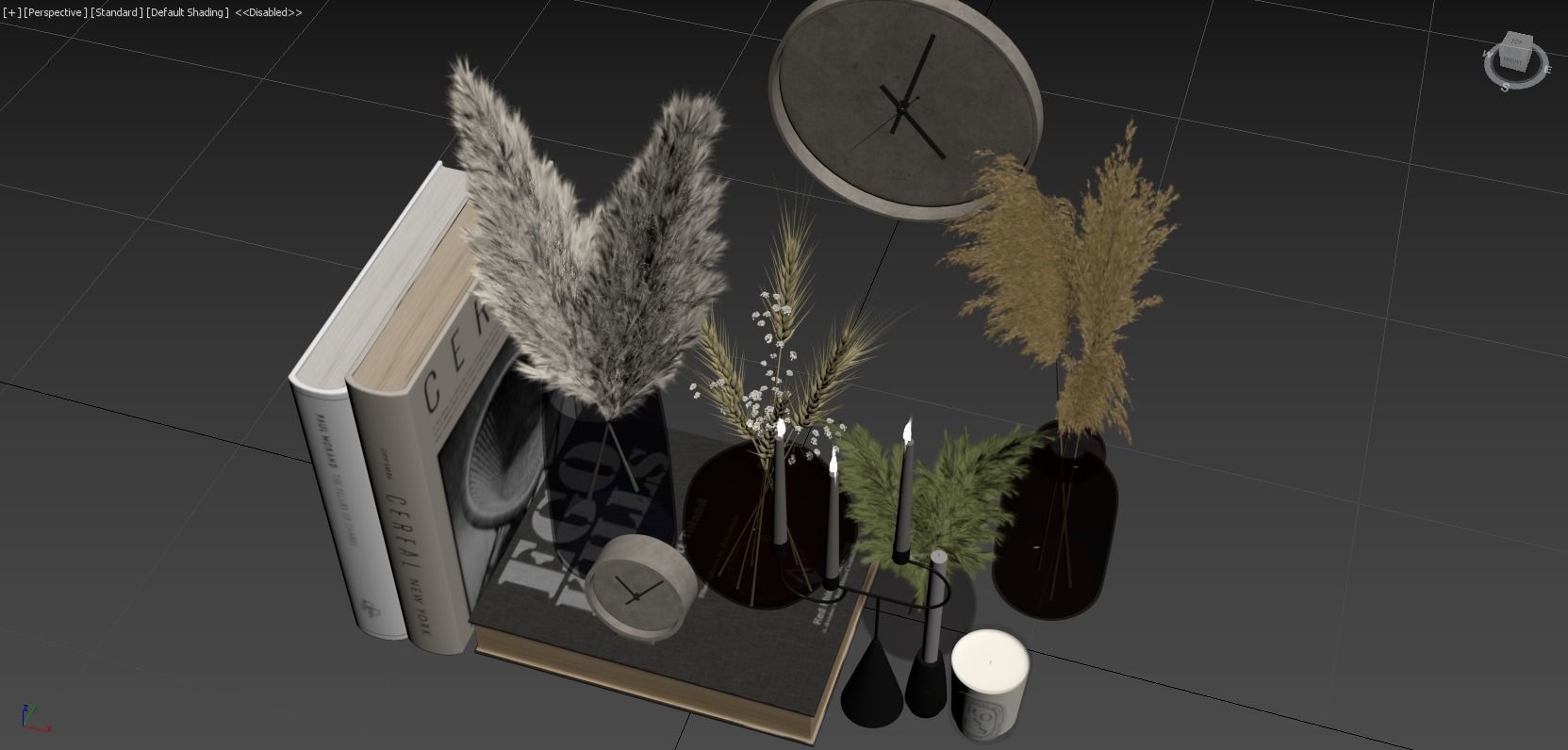 Decorative Set 091 3D model_6