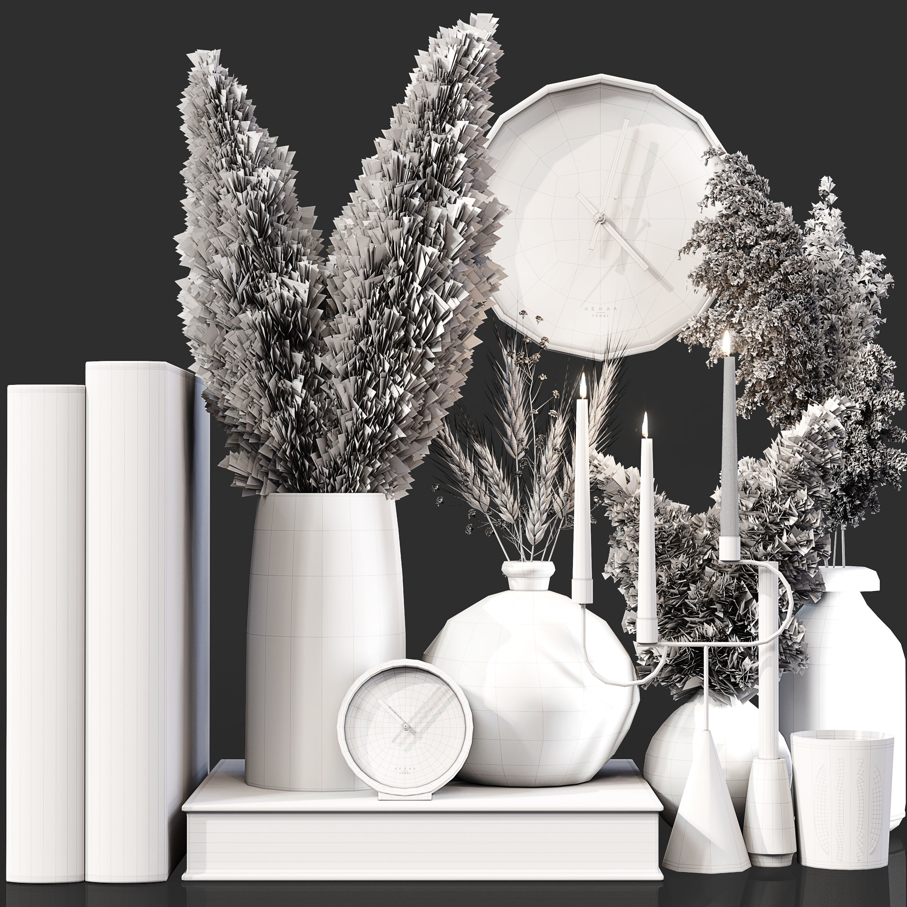 Decorative Set 091 3D model_4