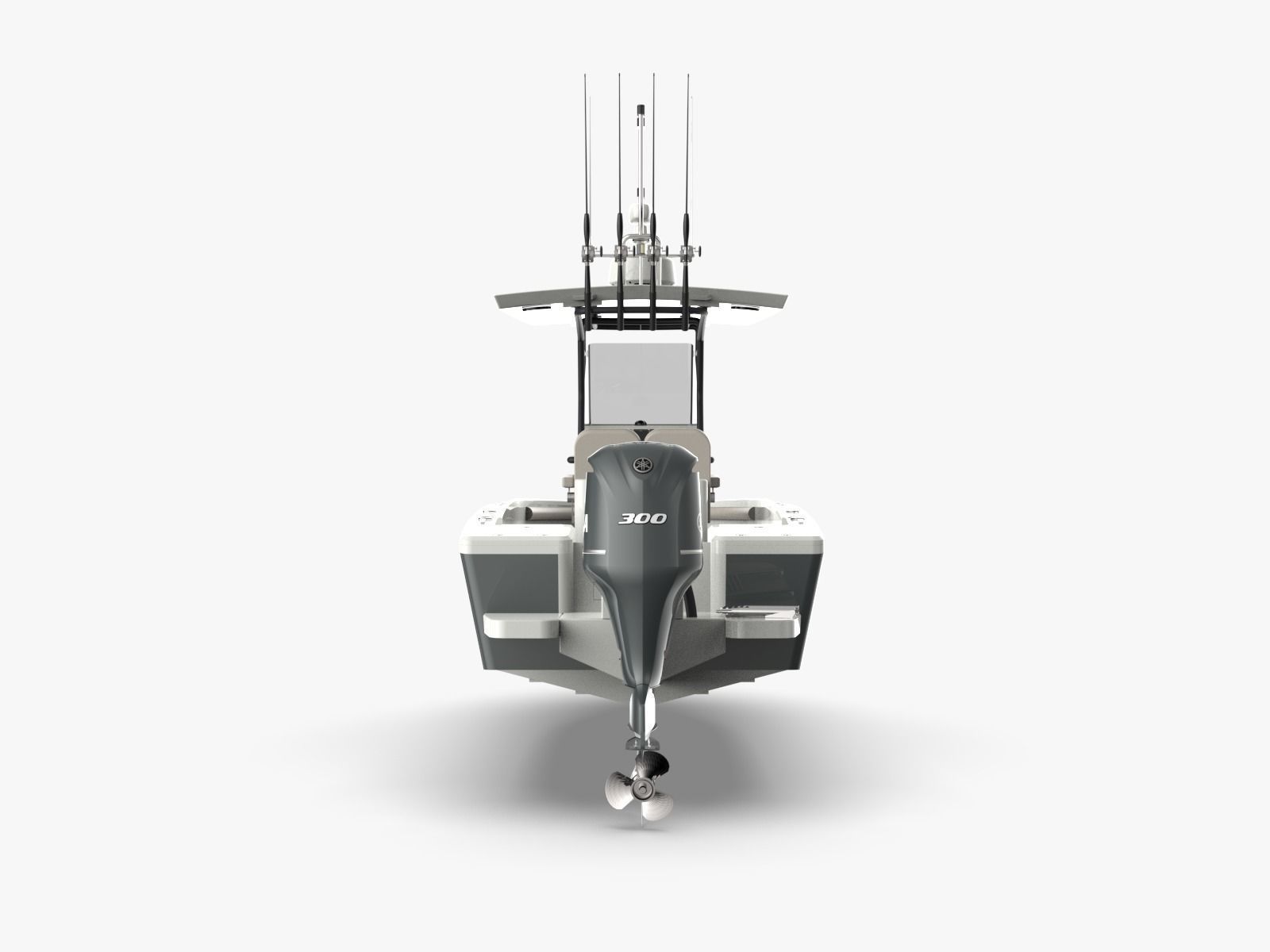 6 Meter Fishing Hard Top Boat  3D model_8