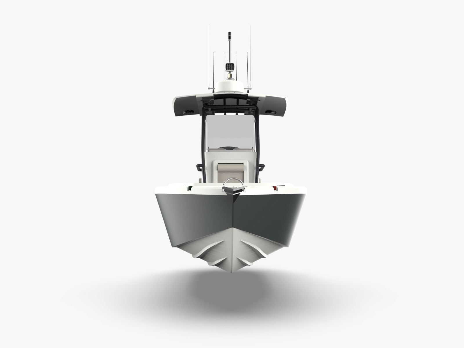 6 Meter Fishing Hard Top Boat  3D model_6