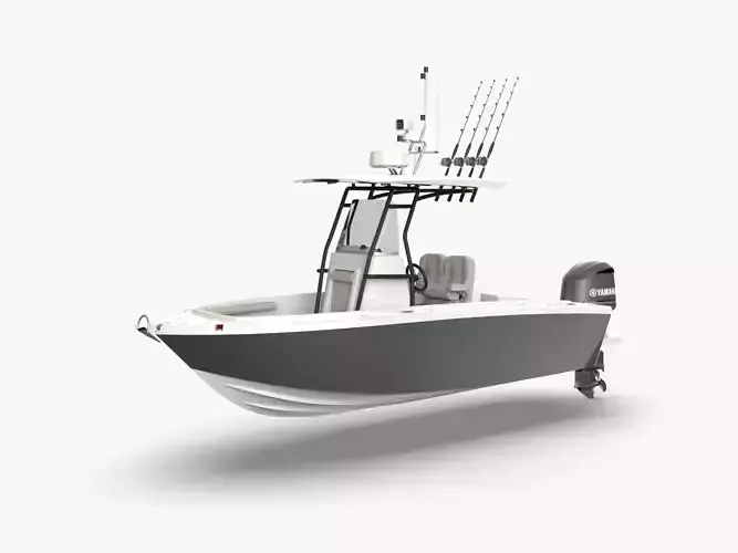 6 Meter Fishing Hard Top Boat  3D model
