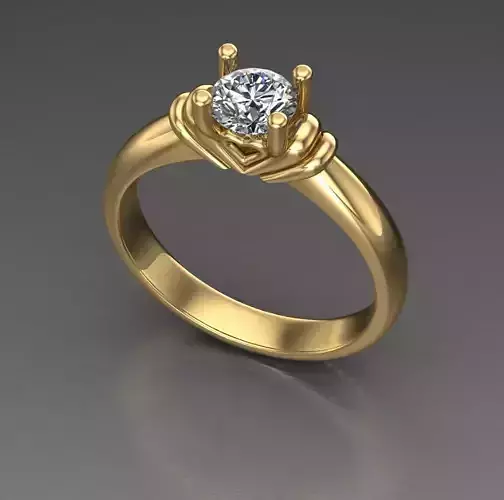 Solitaire Wedding Engagement Women Ring