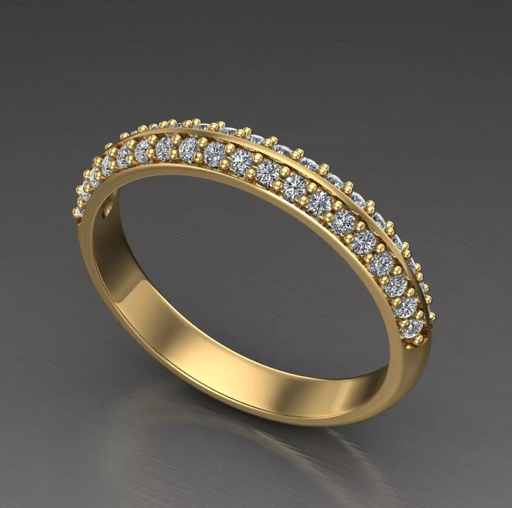 Solitaire Wedding Engagement Women Ring 3D print model