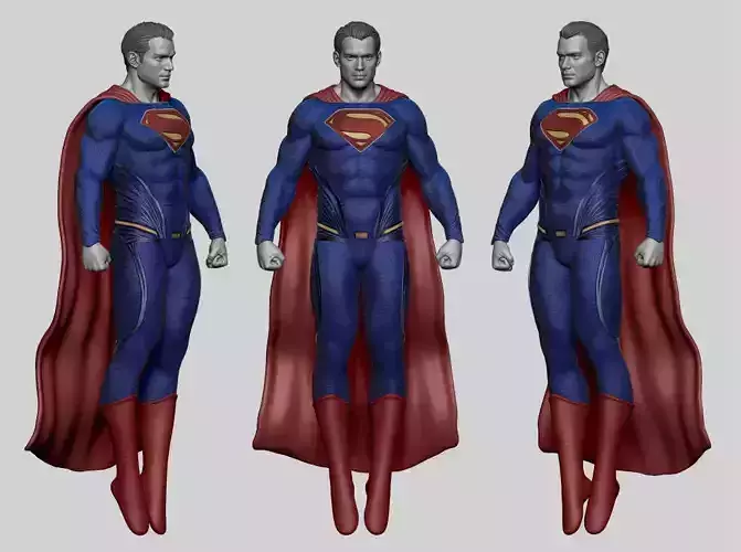 Henry Cavill  Man of Steel Superman 3D printable High quality   3D print model