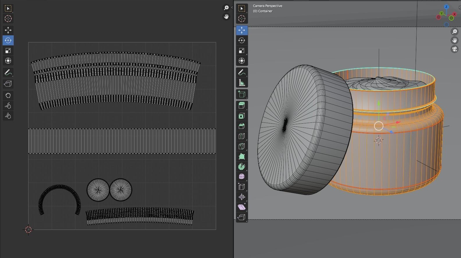 Cosmetic Jar with Lid 3D model_7
