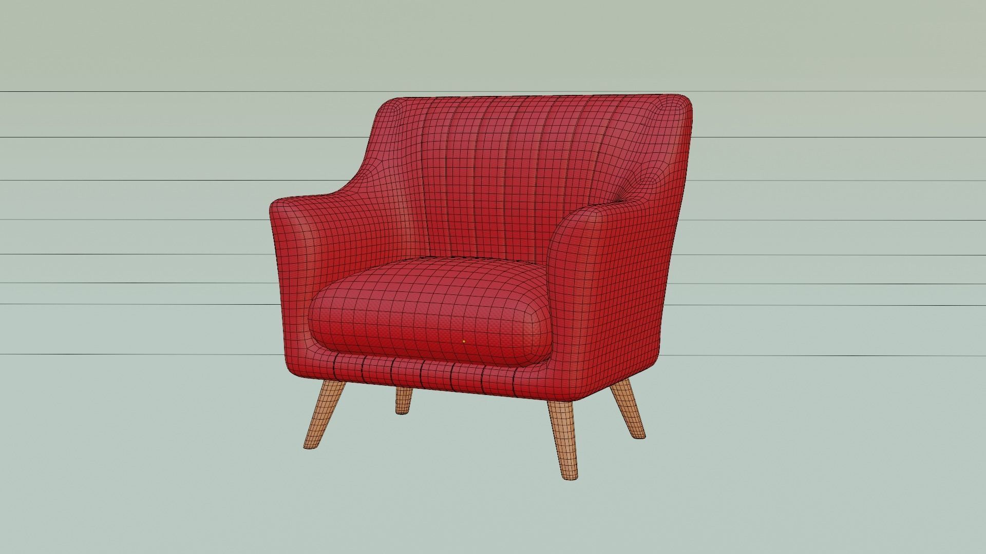 Armchair 02 3D model_1