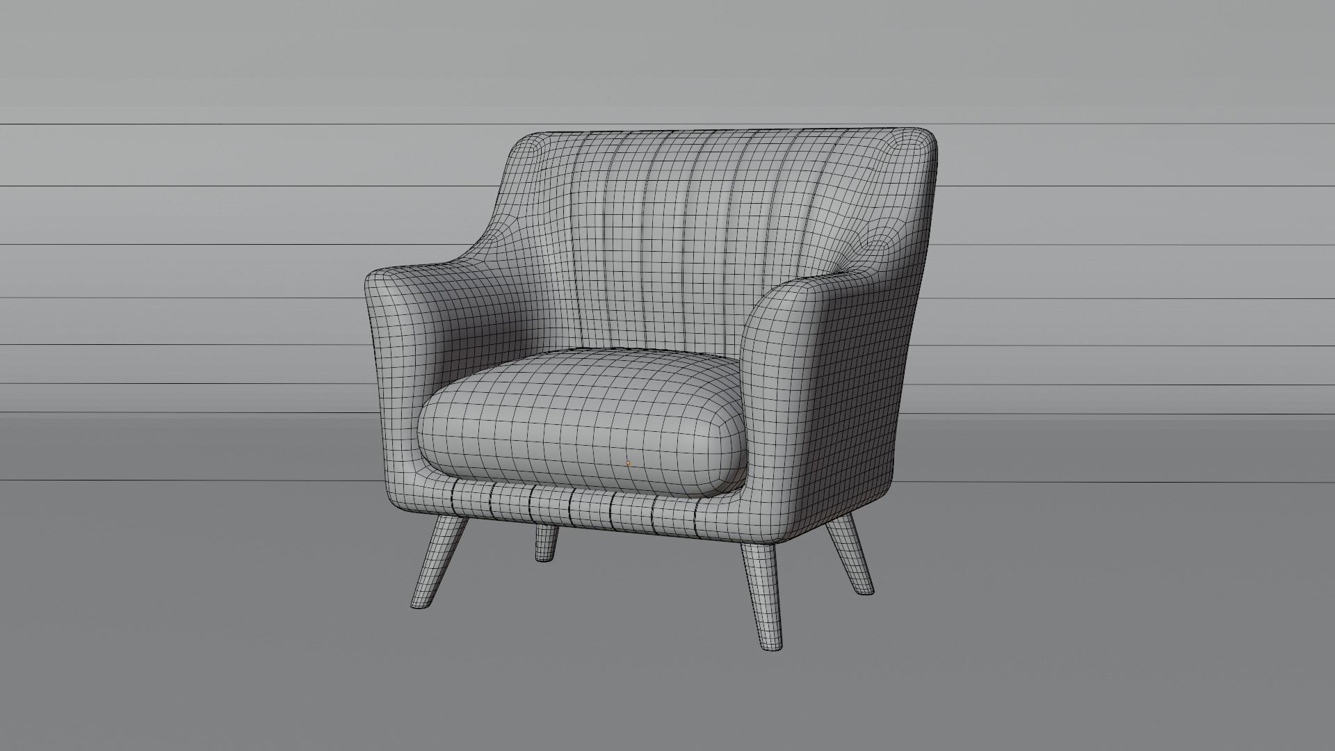 Armchair 02 3D model_2
