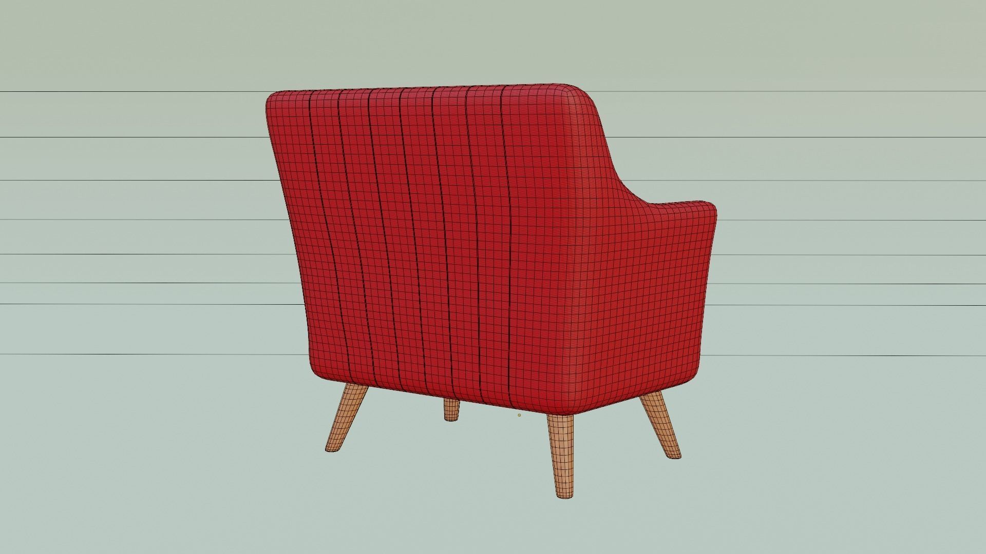 Armchair 02 3D model_7