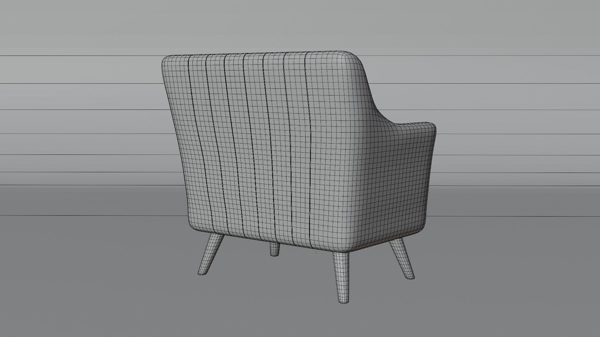 Armchair 02 3D model_8