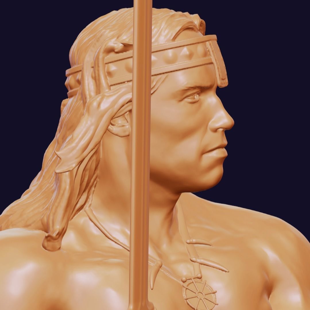 Conan the Barbarian-Arnold Schwarzenegger 3D print model_4