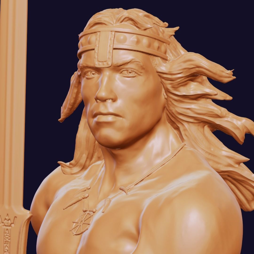 Conan the Barbarian-Arnold Schwarzenegger 3D print model_3