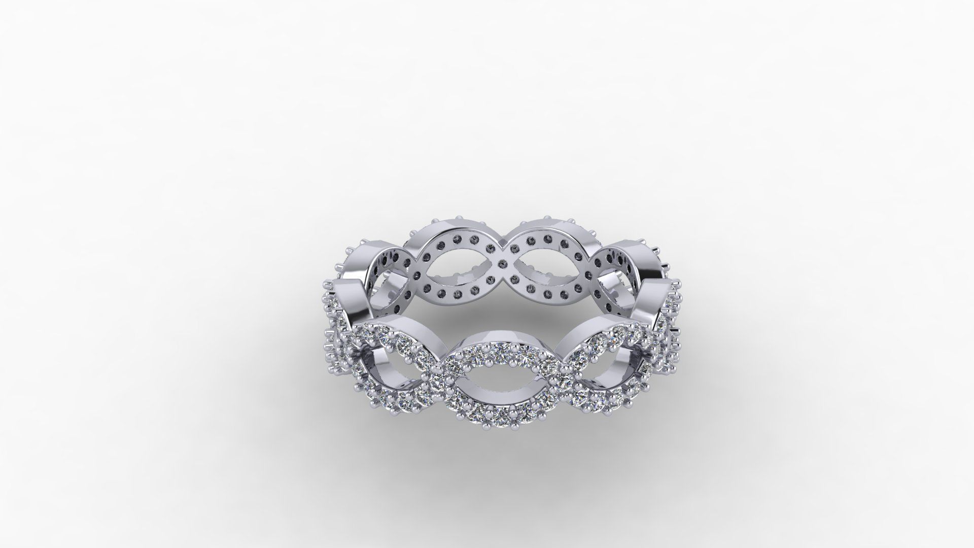 infinity design ring 3D print model_3