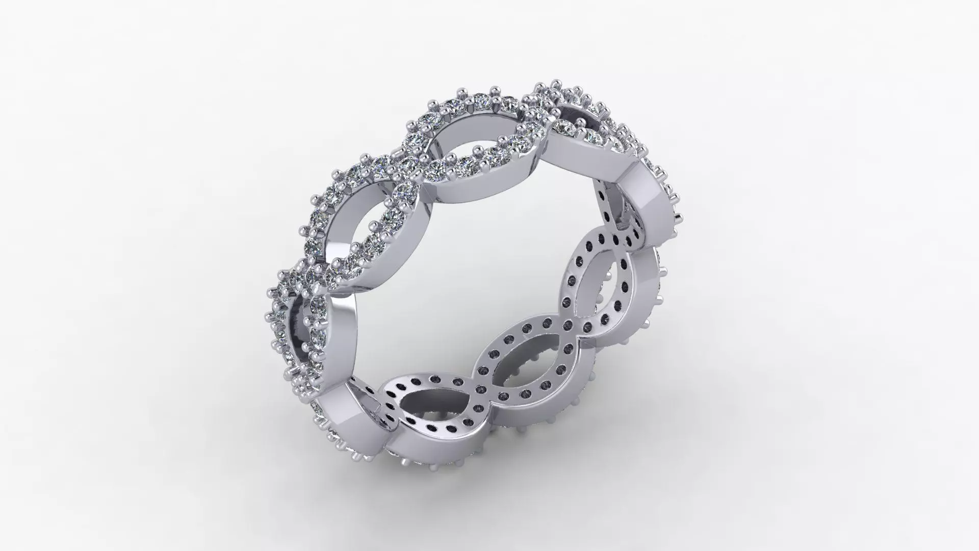 infinity design ring 3D print model_0