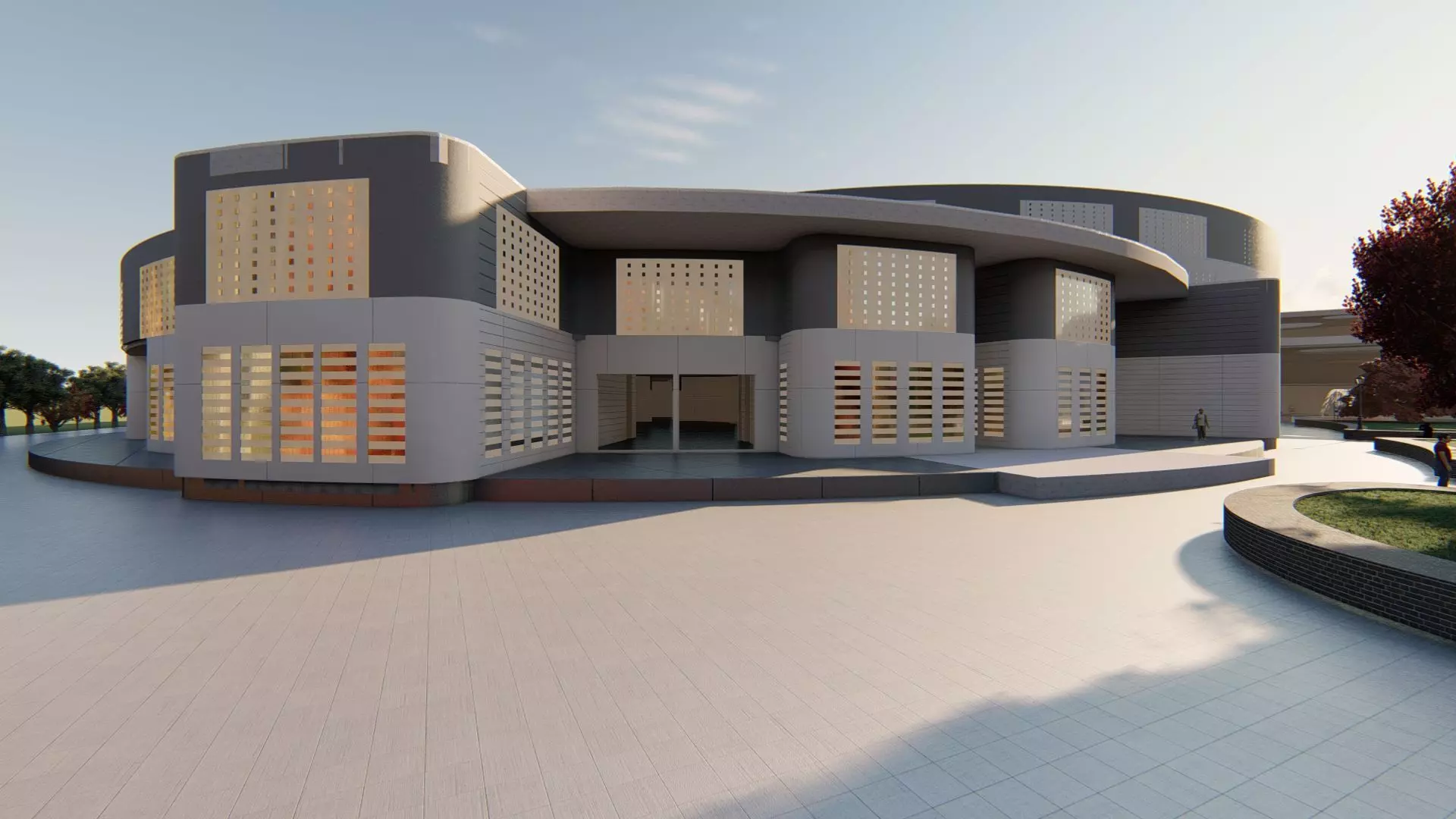 CULTURAL CENTER BY ABDULHAFIZ OUMER Free 3D model