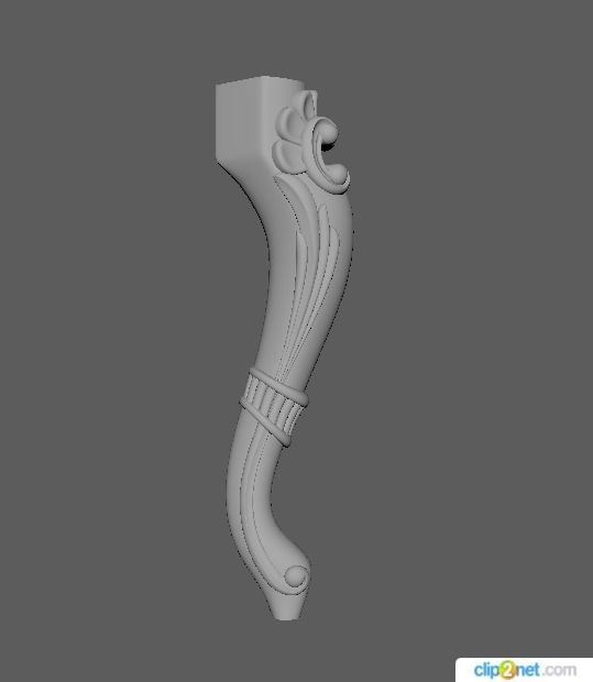 leg High quality 3d models for processing on a cnc machine  3D model_1