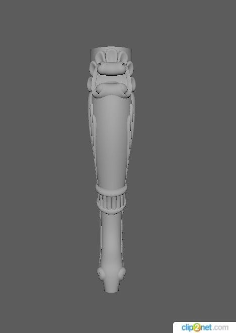 leg High quality 3d models for processing on a cnc machine  3D model_2