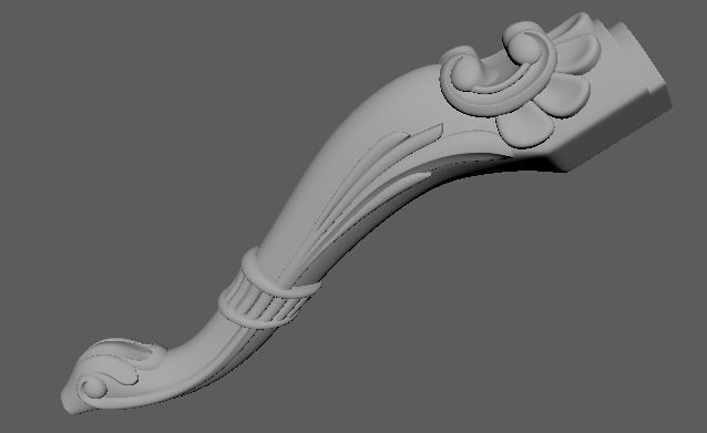leg High quality 3d models for processing on a cnc machine  3D model_5