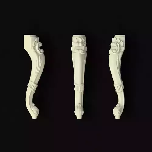 leg High quality 3d models for processing on a cnc machine 