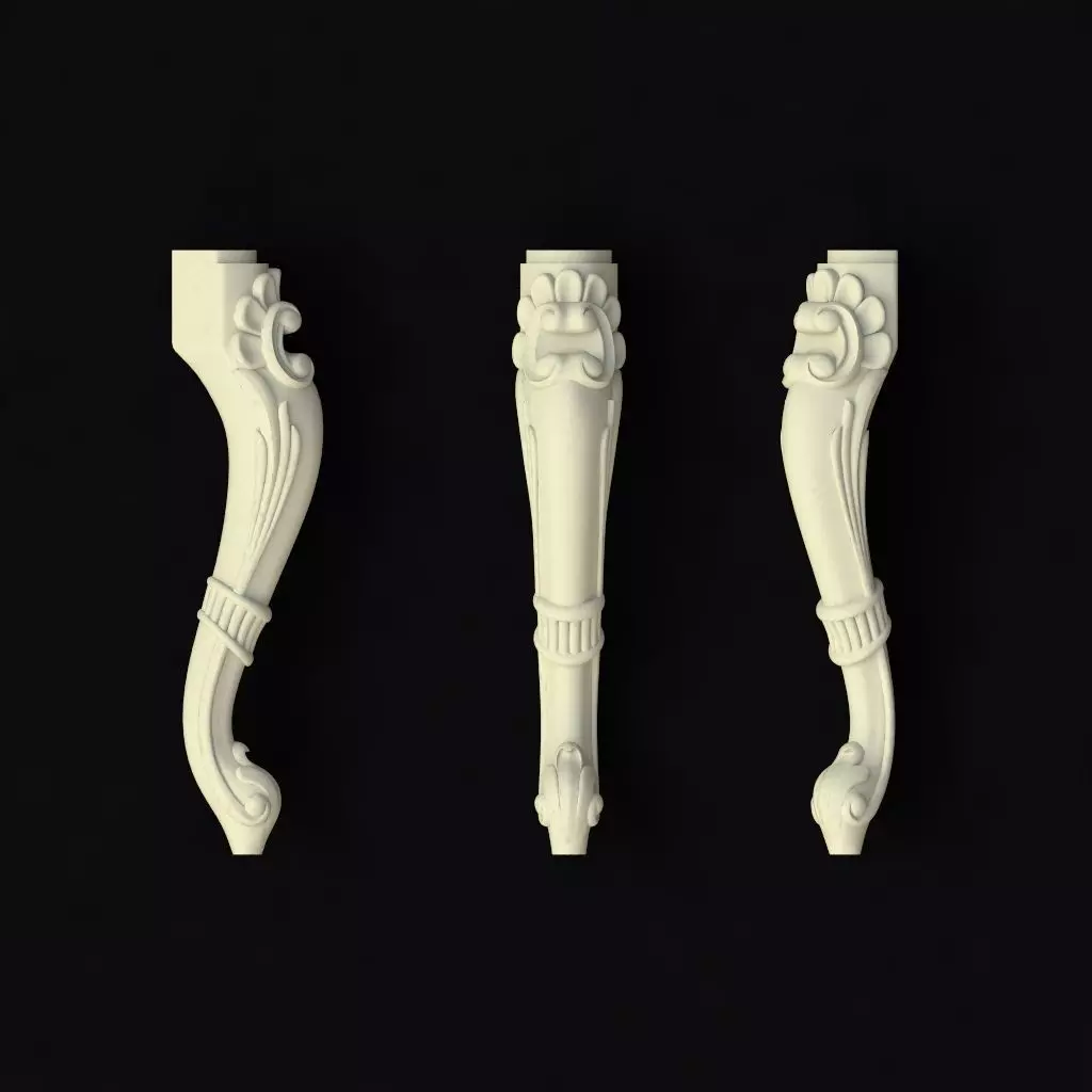 leg High quality 3d models for processing on a cnc machine  3D model_0