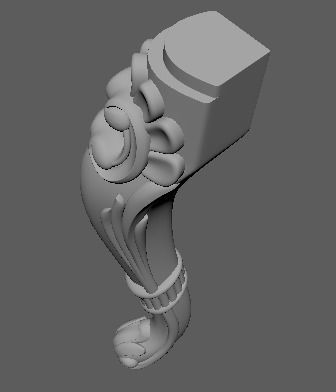 leg High quality 3d models for processing on a cnc machine  3D model_6