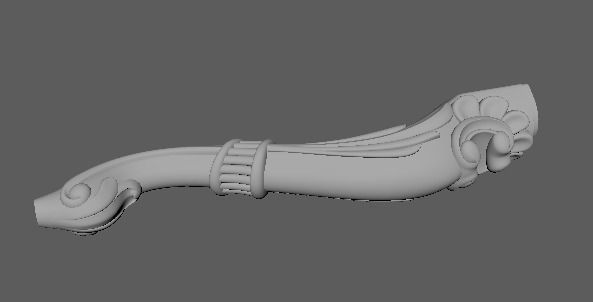 leg High quality 3d models for processing on a cnc machine  3D model_3