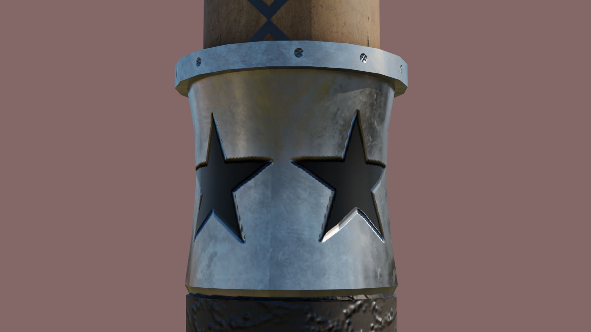  Battle Axe Silver - Medieval Weapon All PBR Textures Included Low-poly 3D model_10
