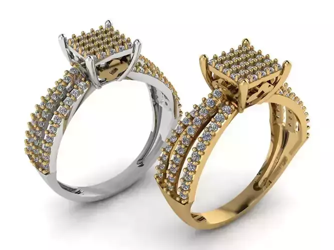 DIAMOND RING 3D print model