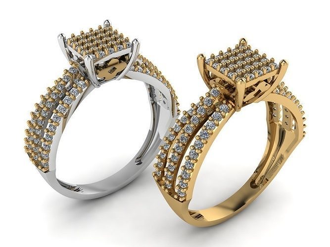 DIAMOND RING 3D print model