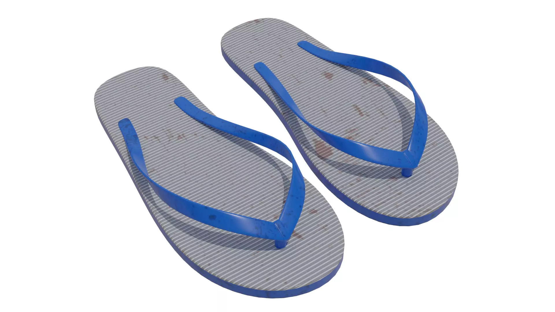 Flip-flops two insoles 3D model_0