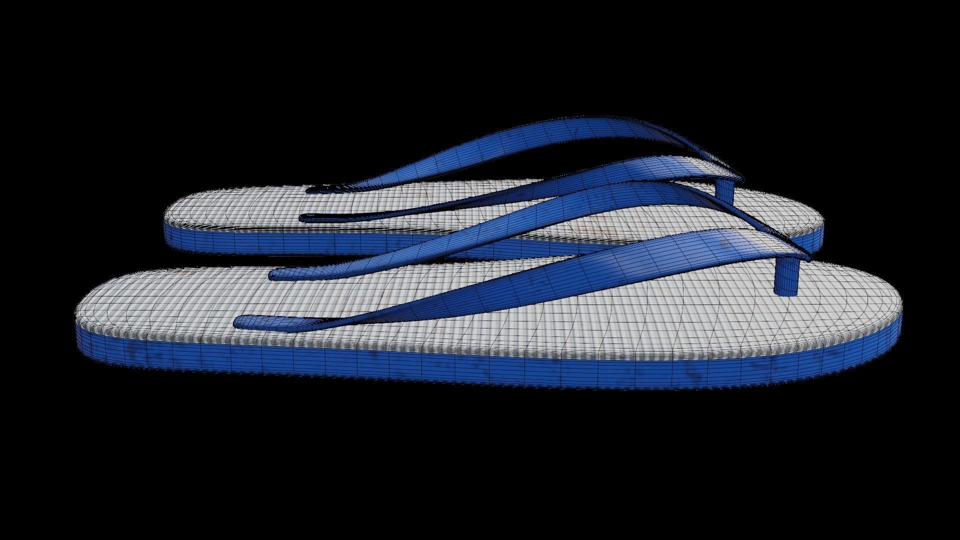 Flip-flops two insoles 3D model_4
