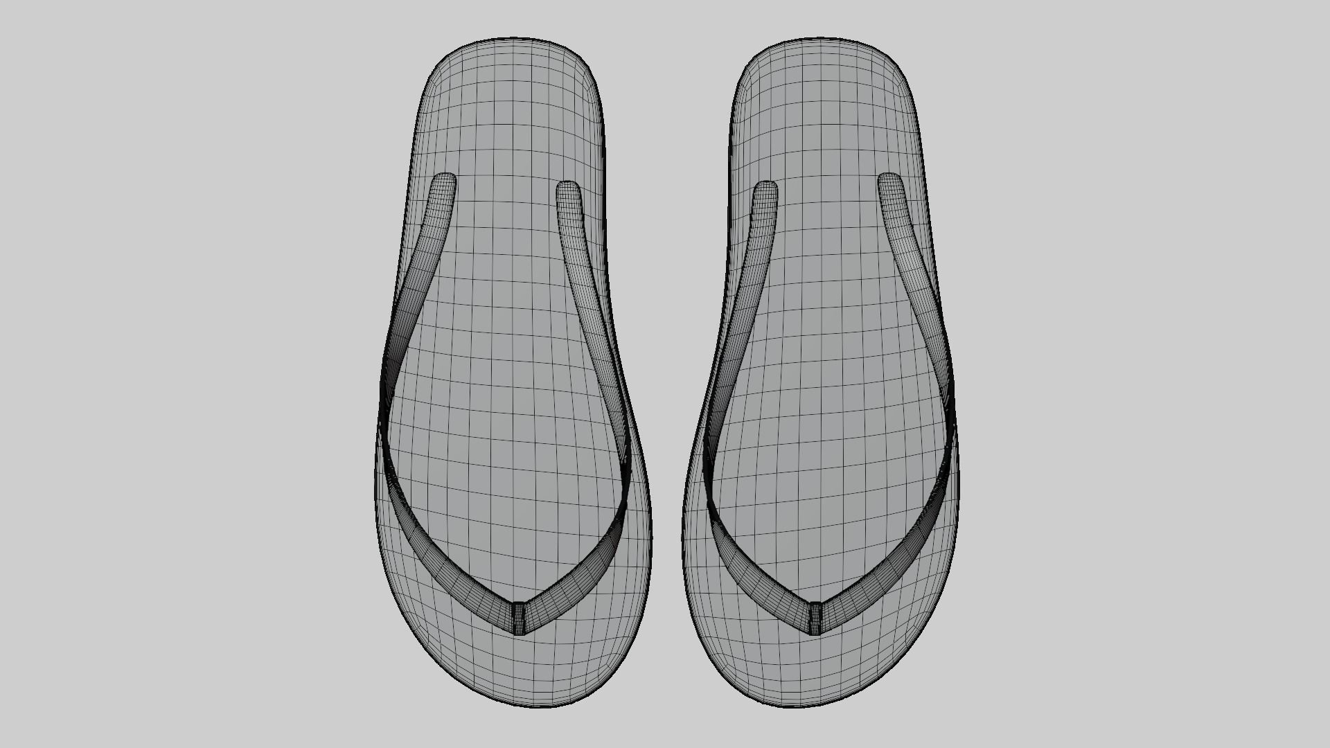 Flip-flops two insoles 3D model_8