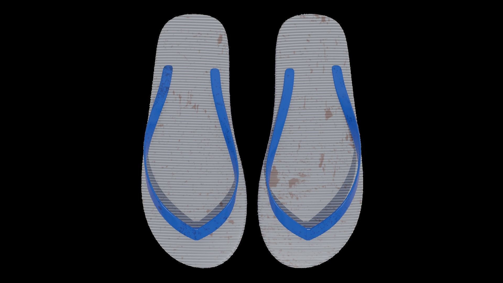 Flip-flops two insoles 3D model_6