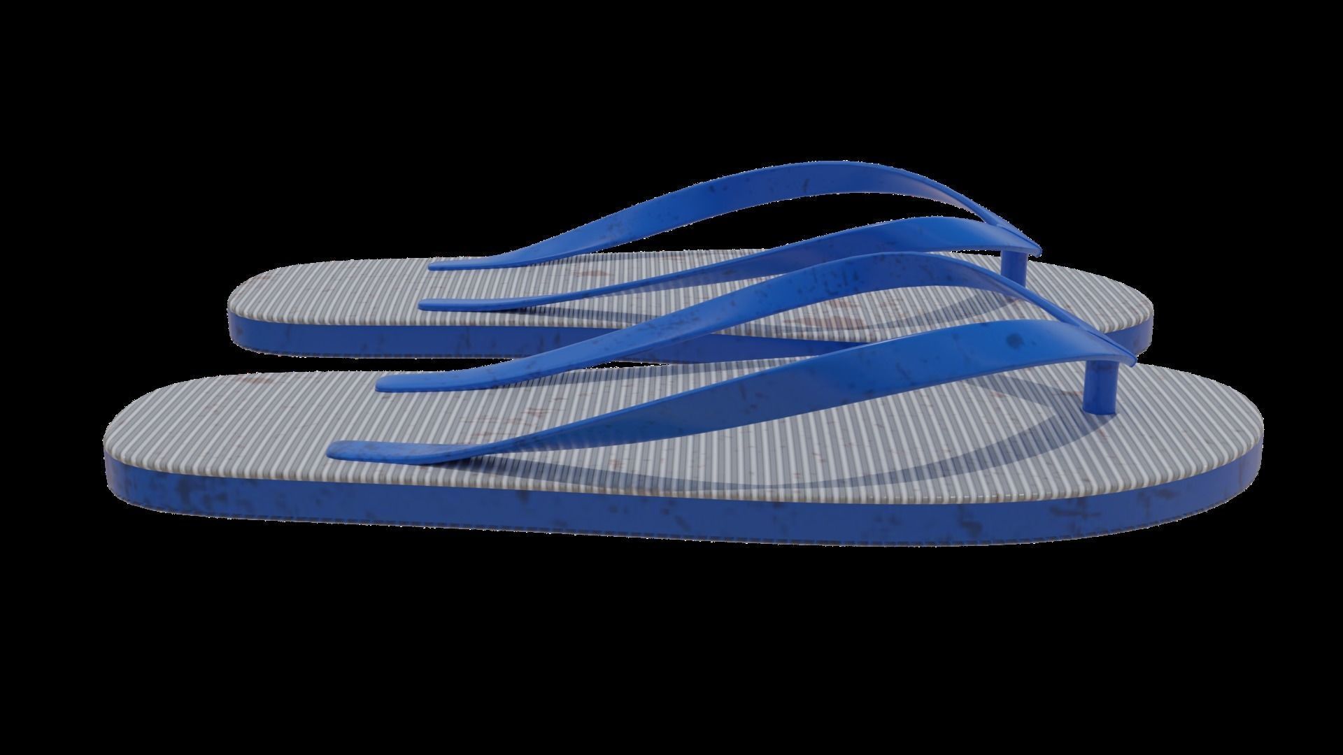 Flip-flops two insoles 3D model_3