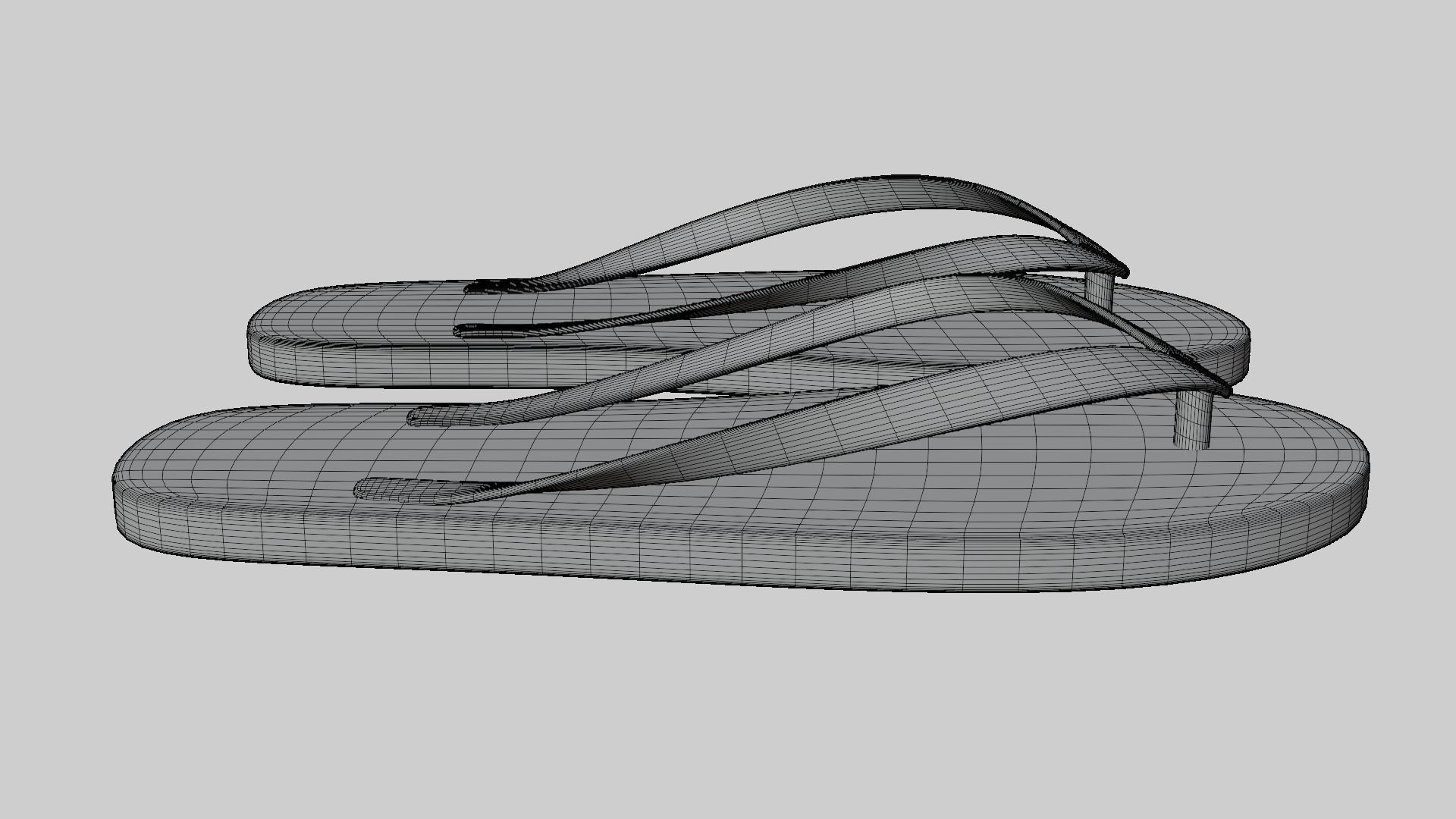 Flip-flops two insoles 3D model_5