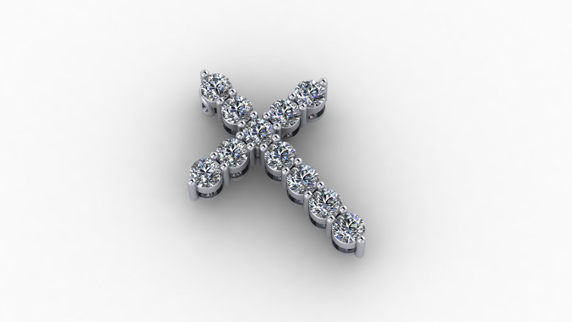 Cross 7 sizes 3D print model_1