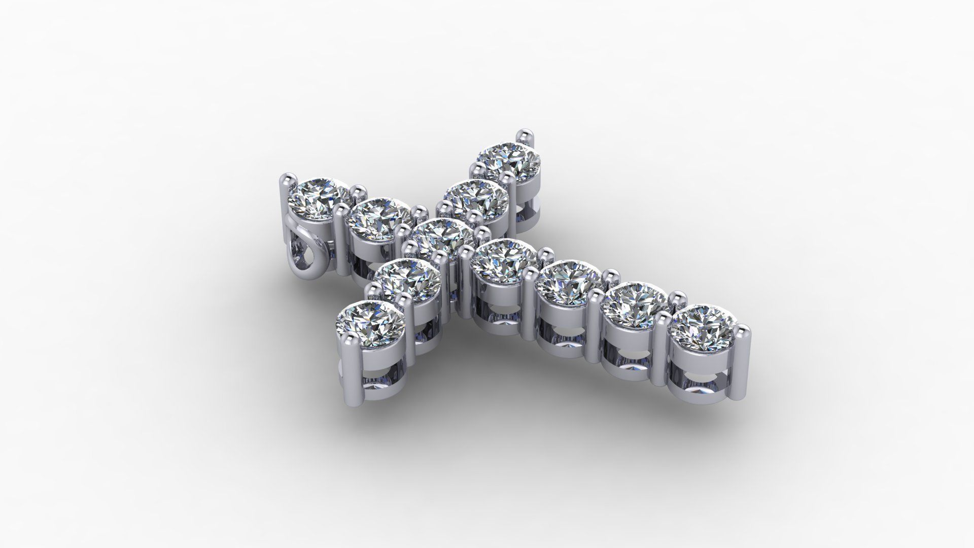 Cross 7 sizes 3D print model_3