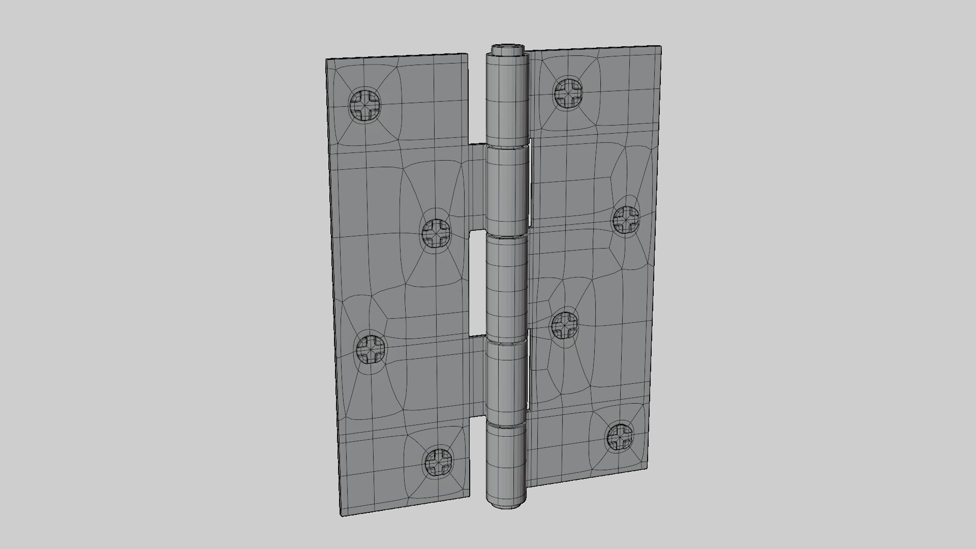 Hinge door 3D model_2