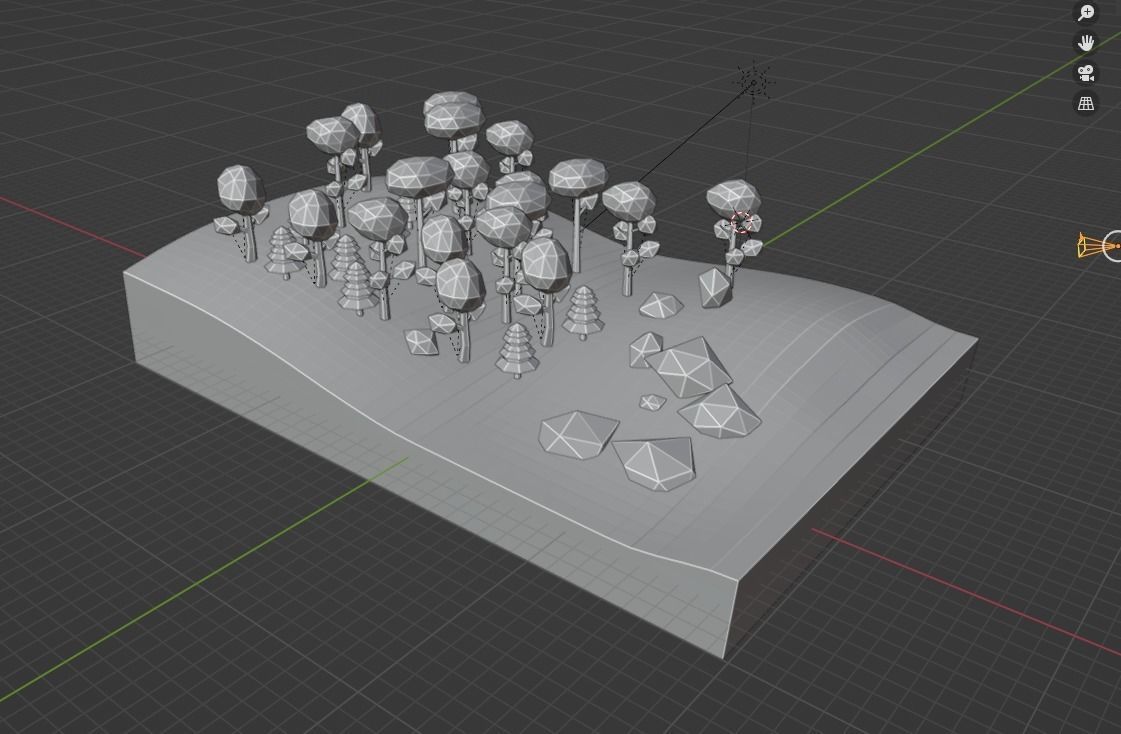 forest 01 Low-poly 3D model_6