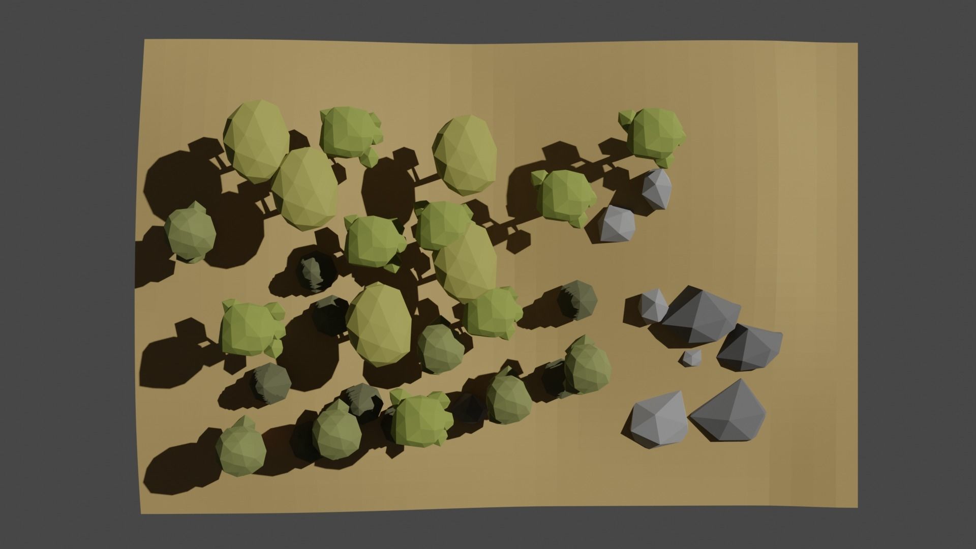 forest 01 Low-poly 3D model_1