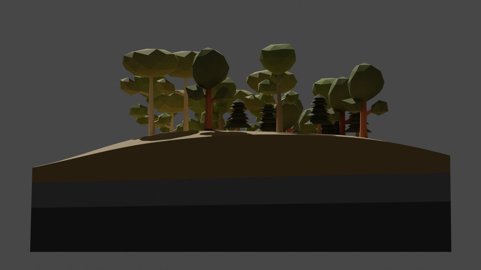 forest 01 Low-poly 3D model_4