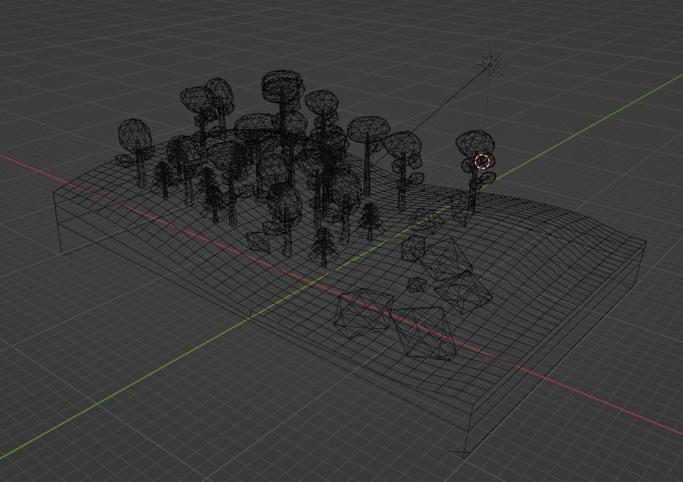 forest 01 Low-poly 3D model_7