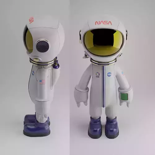 Fantasy spaceman 3D model