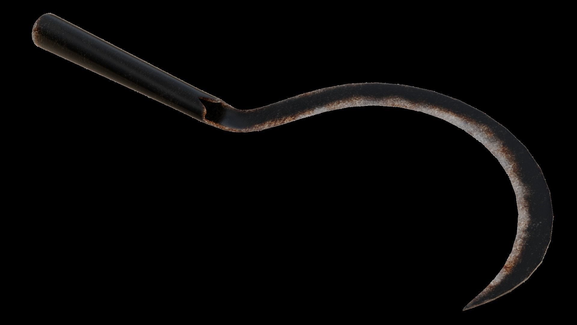 Sickle hook 3D model_6