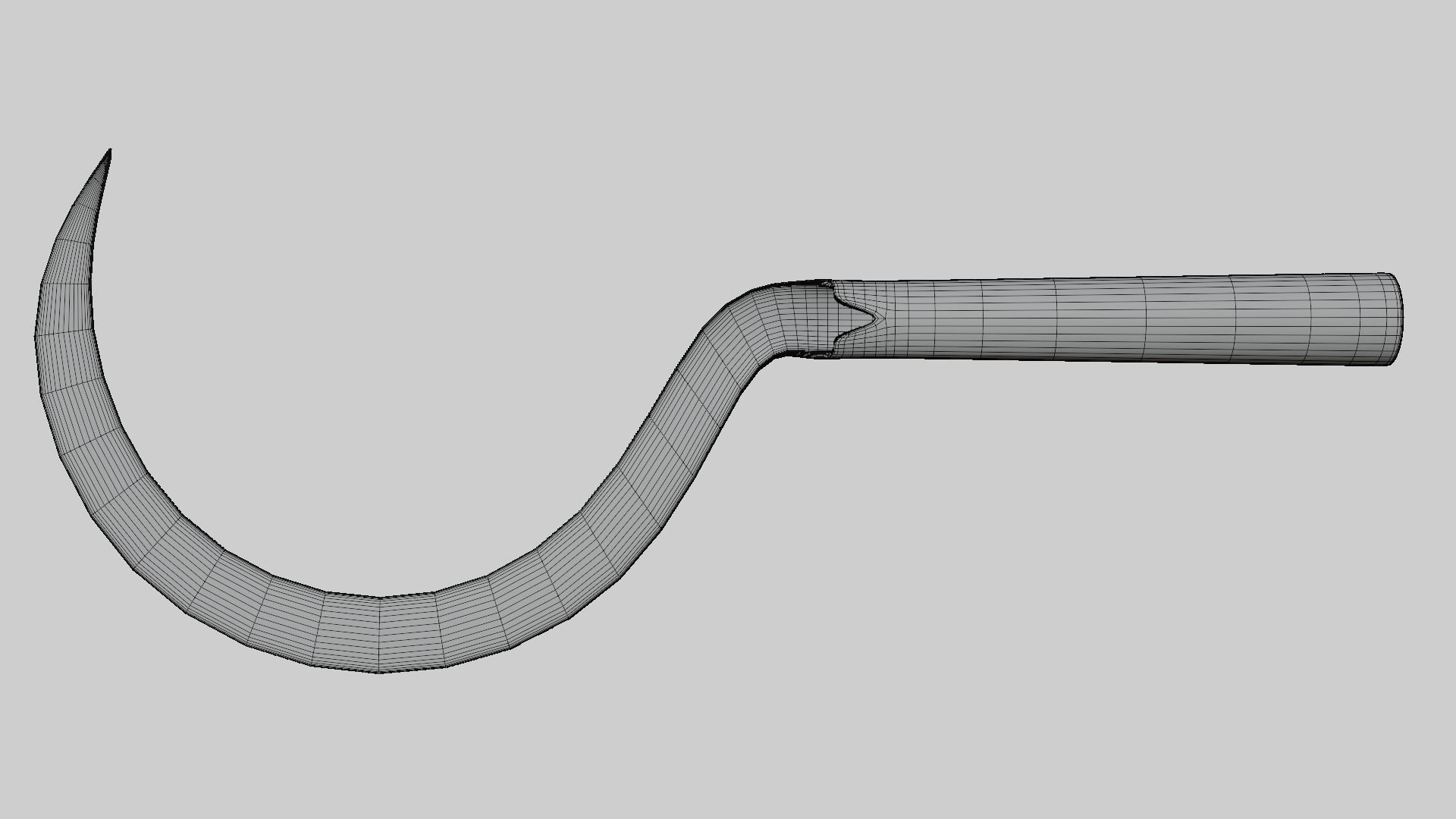 Sickle hook 3D model_5