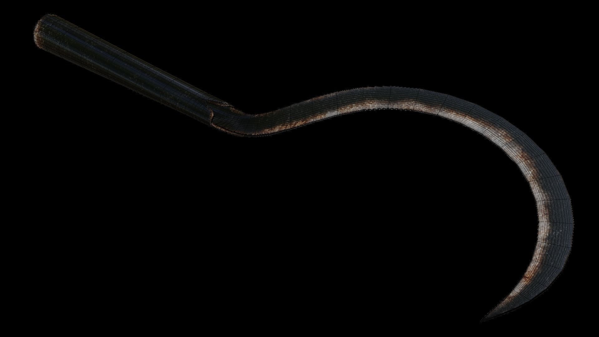 Sickle hook 3D model_7