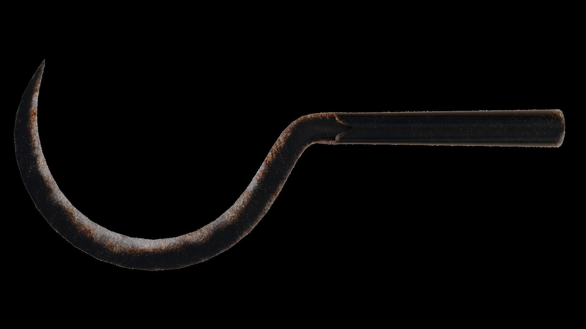 Sickle hook 3D model_3