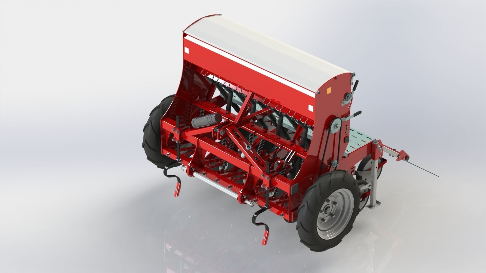 WG 1023 - Mounted mechanical seed drill 3D model_4