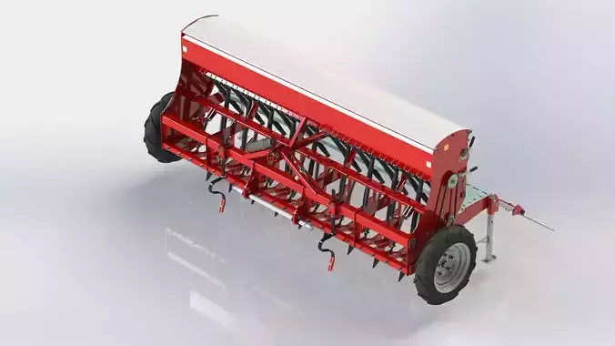 WG 1023 - Mounted mechanical seed drill 3D model
