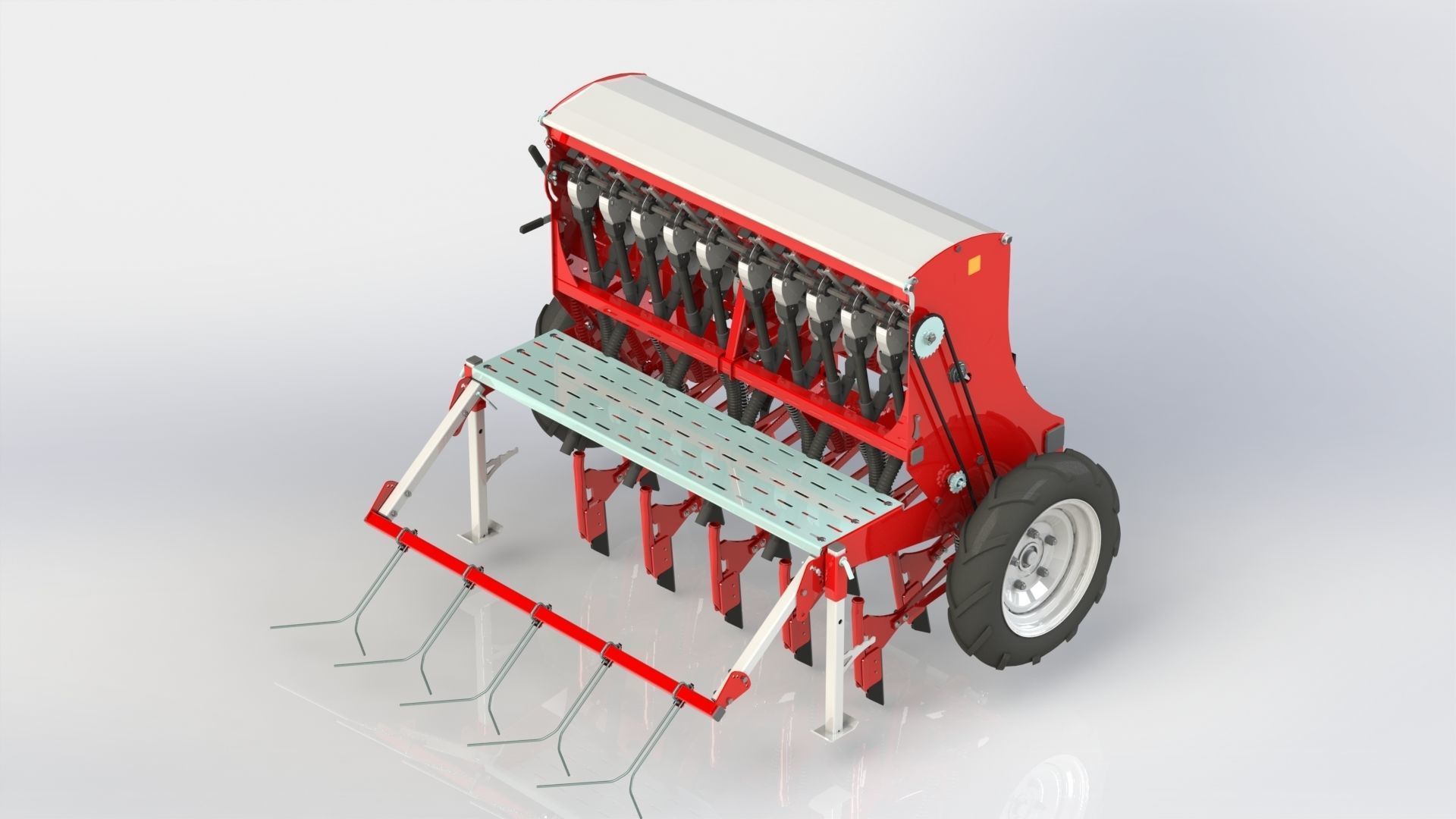 WG 1023 - Mounted mechanical seed drill 3D model_6